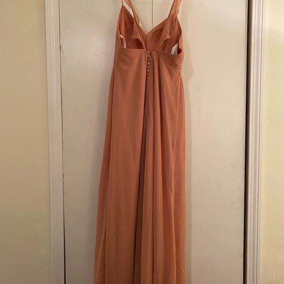 Azazie Bridesmaid Dress Champagne Rose Everlee - Picture 3 of 7